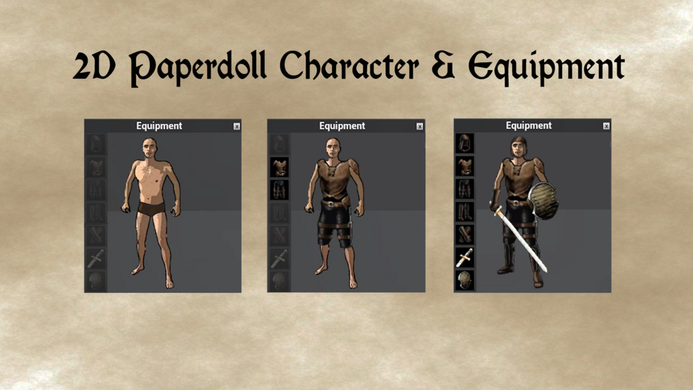 CRPG Paperdoll Inventory 