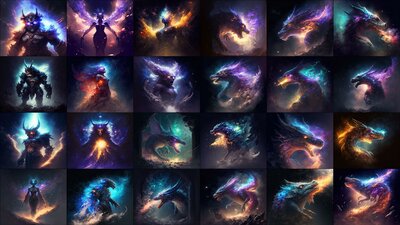 Galaxy Dust - Fantasy Creatures 2 - FPS / RPG / Icon Bundle 