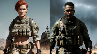 4K Modern Soldiers Icons 