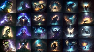 Galaxy Dust - Fantasy Creatures 2 - FPS / RPG / Icon Bundle 