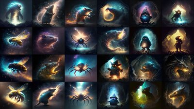 Galaxy Dust - Fantasy Creatures 2 - FPS / RPG / Icon Bundle 