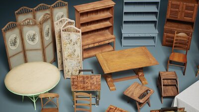 Suburbs VOL.3 - Retro Furniture (Nanite and Low Poly) 