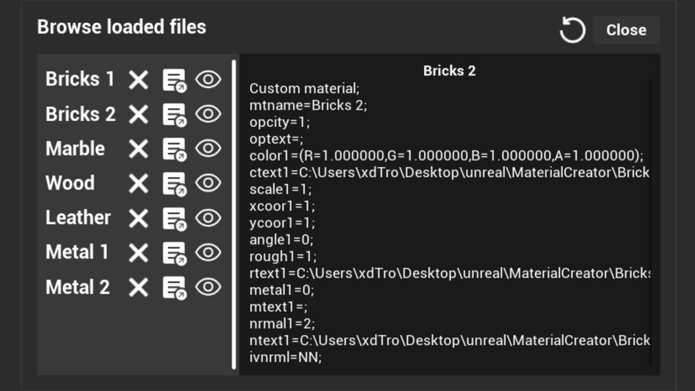 Runtime Material Creator 