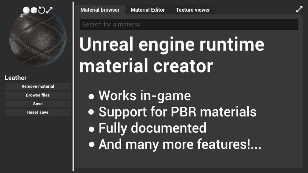 Runtime Material Creator 