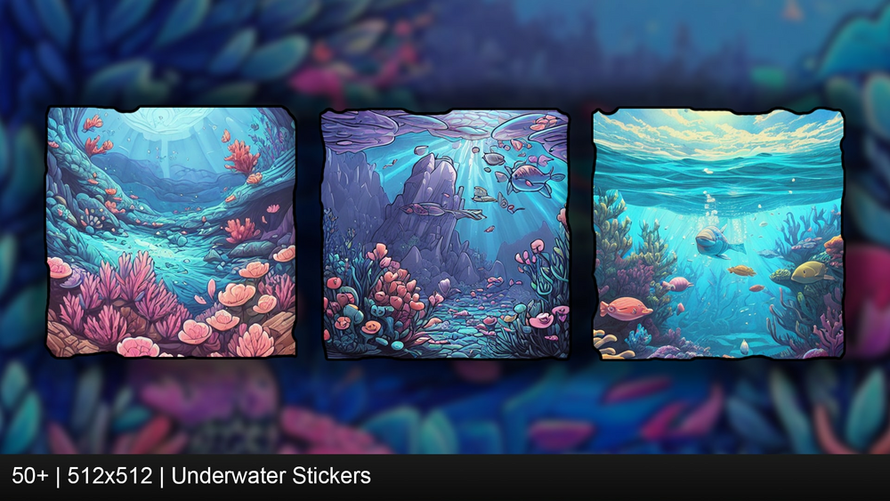 Underwater Stickers 