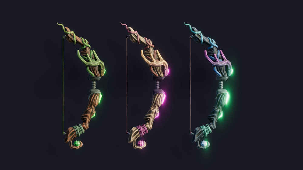 Stylized Bows & Crossbows - RPG Weapons 