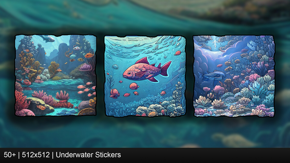 Underwater Stickers 