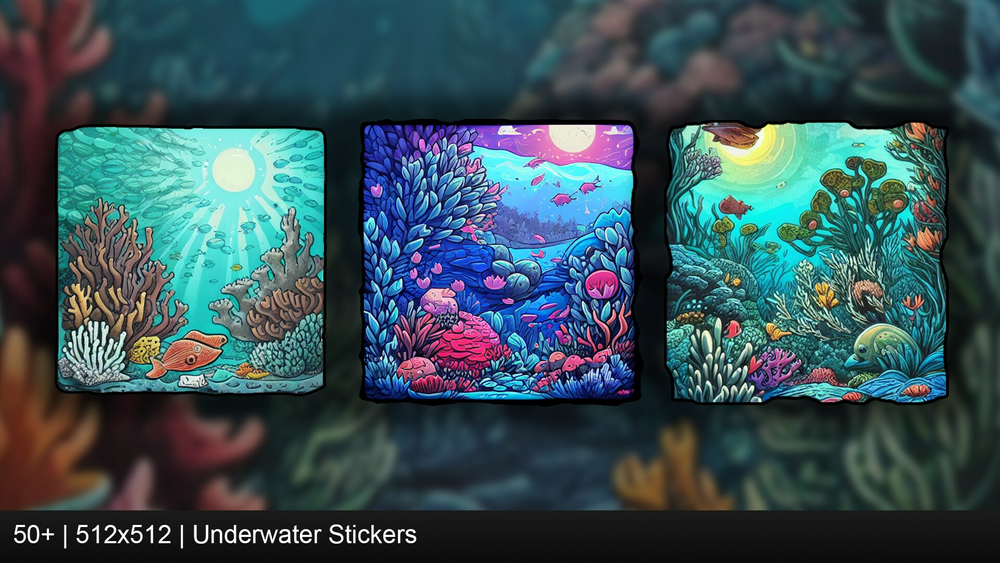 Underwater Stickers 