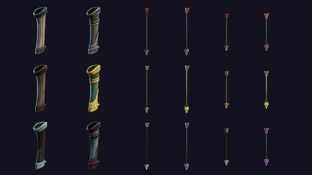 Stylized Bows & Crossbows - RPG Weapons 