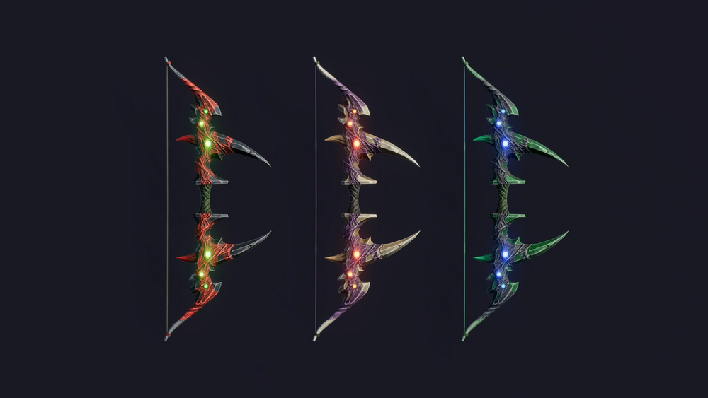 Stylized Bows & Crossbows - RPG Weapons 