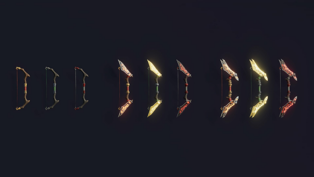 Stylized Bows & Crossbows - RPG Weapons 