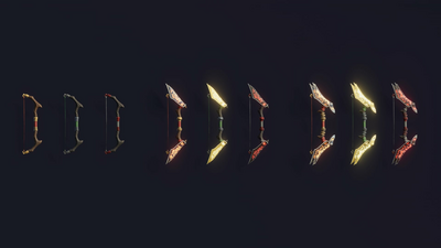 Stylized Bows & Crossbows - RPG Weapons 