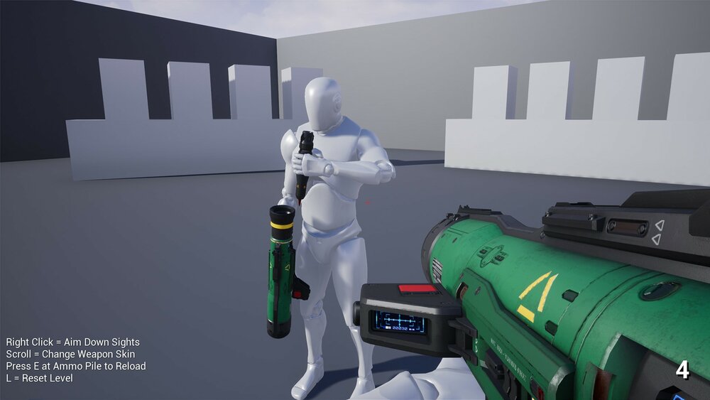 SciFi Rocket Launcher AK9 Playable 