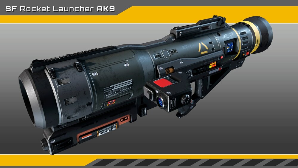 SciFi Rocket Launcher AK9 Playable 