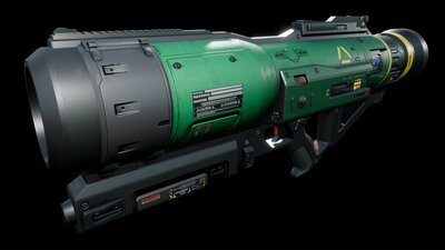 SciFi Rocket Launcher AK9 Playable 