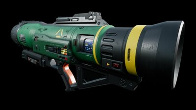 SciFi Rocket Launcher AK9 Playable 