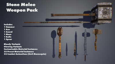 Stone Weapon Melee Pack 