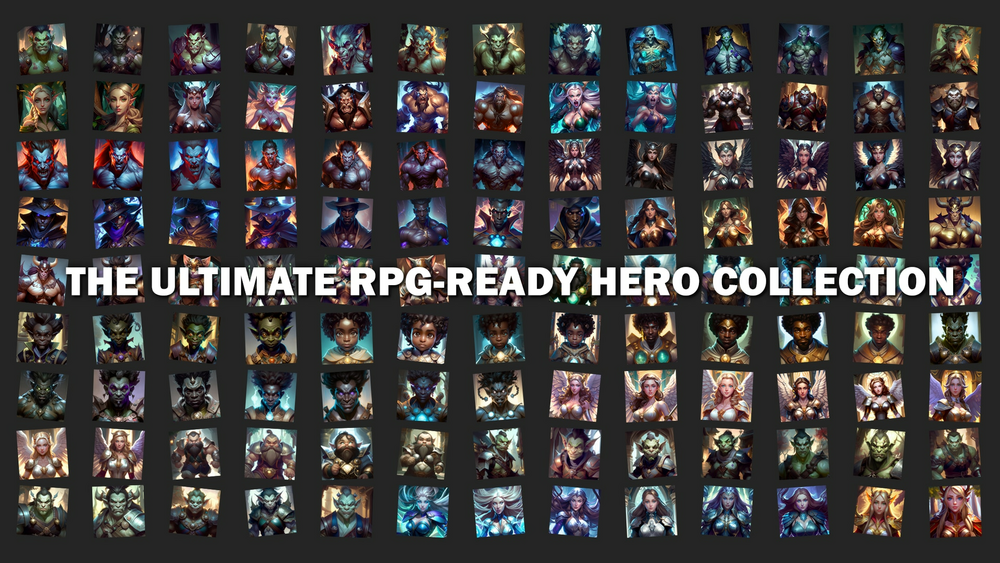 400 Fantasy Hero Portraits Vol. 2 