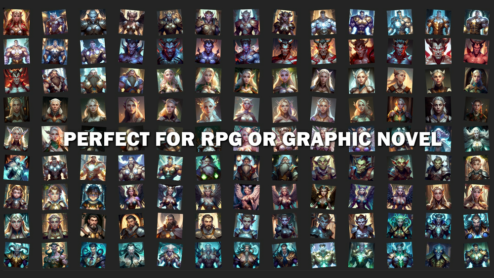 400 Fantasy Hero Portraits Vol. 2 