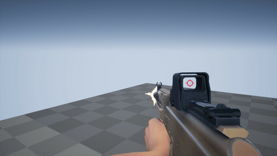 Animated AKM Assault Rifle FPS Pack 