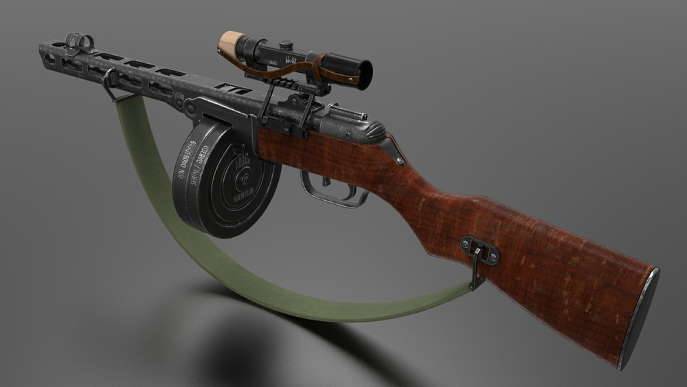 Ppsh-41 Submachine Gun 