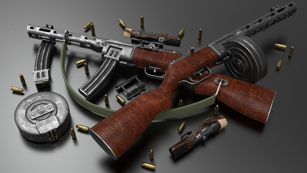 Ppsh-41 Submachine Gun 