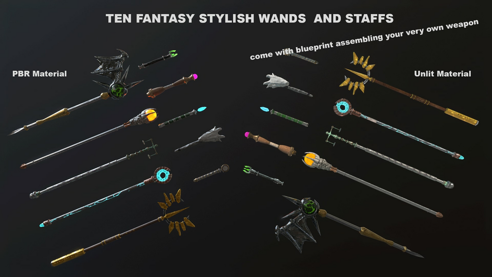 Ten Stylish Staffs and Wands 