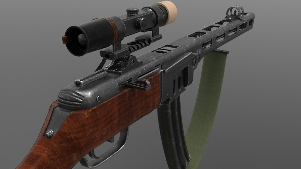 Ppsh-41 Submachine Gun 