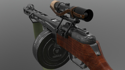 Ppsh-41 Submachine Gun 