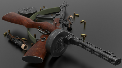 Ppsh-41 Submachine Gun 