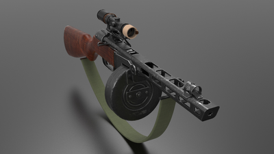 Ppsh-41 Submachine Gun 