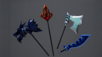 Low Poly Fantasy Melee Weapons Pack 1 