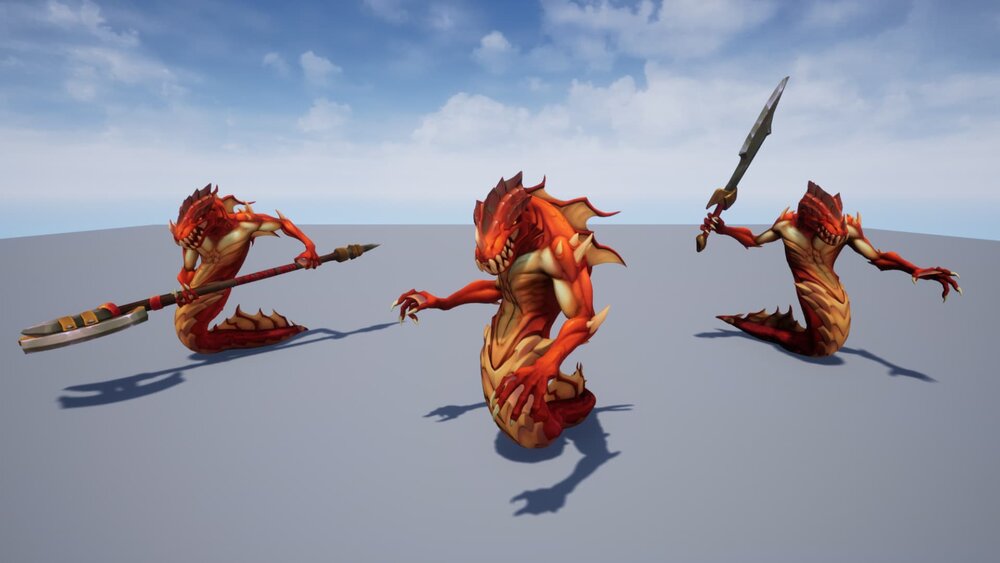 Stylized Fantasy Naga 