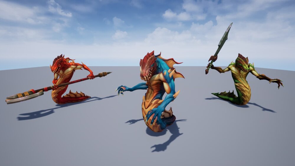 Stylized Fantasy Naga 