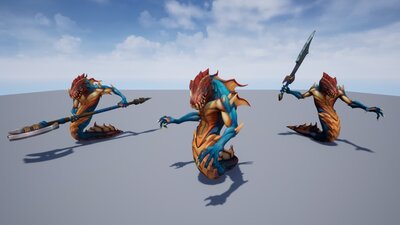 Stylized Fantasy Naga 