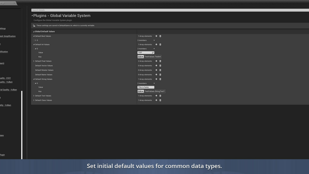 Global Variable System 