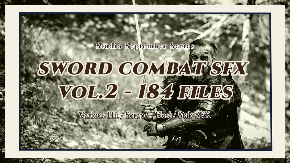 [SFX] HQ Sword and Knife Combat 184 Sound Effects Vol.2 