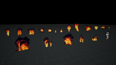 Pixel Style Flame Vfx Pack (Niagara) 