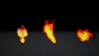 Pixel Style Flame Vfx Pack (Niagara) 