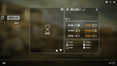 Military Shooter Themed UI Elements 