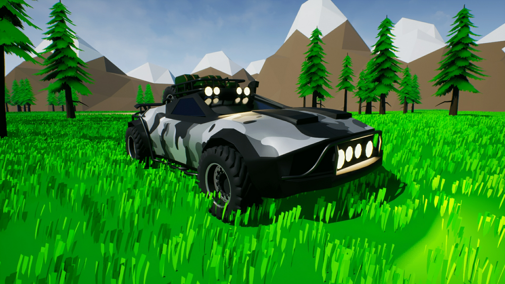 Low Poly Off Road Car 