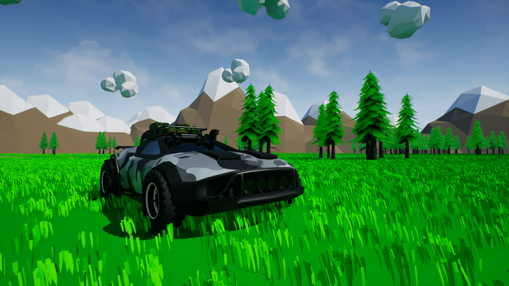 Low Poly Off Road Car 