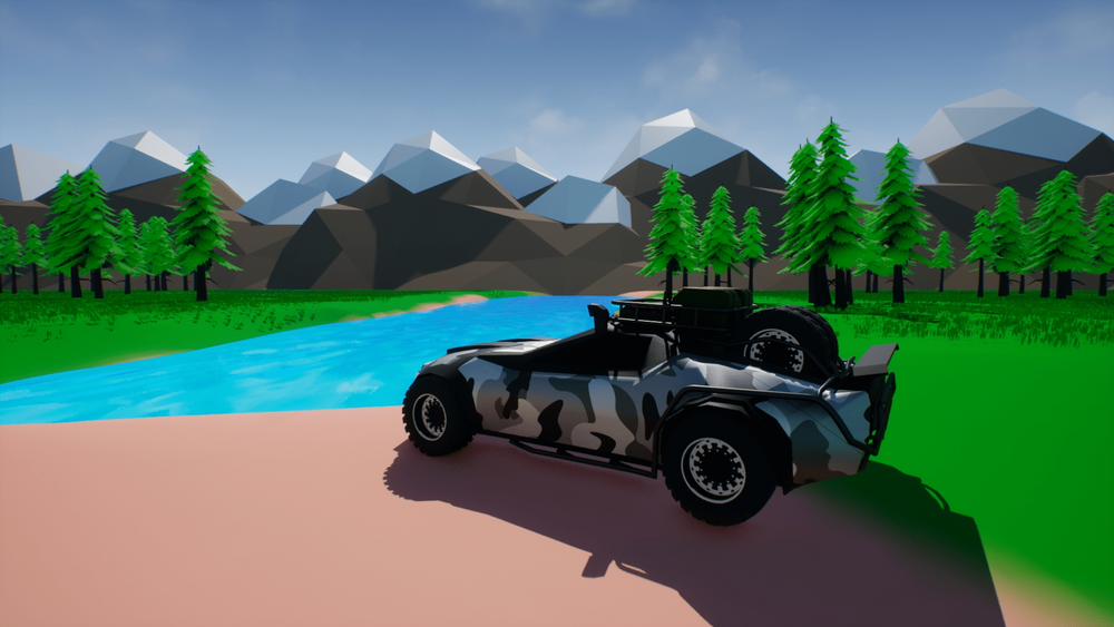 Low Poly Off Road Car 