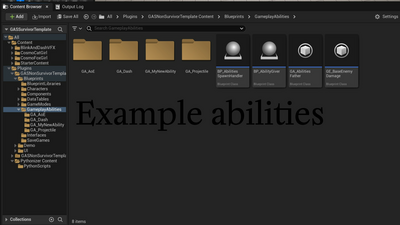 Gameplay Ability System (GAS) Survivors Template BLUEPRINT COMPATIBLE 