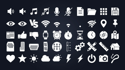 710+ Simple Flat Icons 