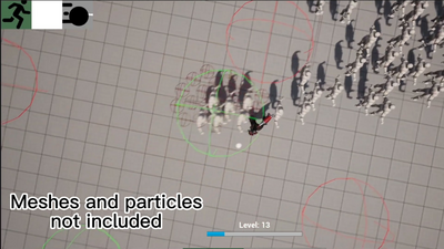 Gameplay Ability System (GAS) Survivors Template BLUEPRINT COMPATIBLE 