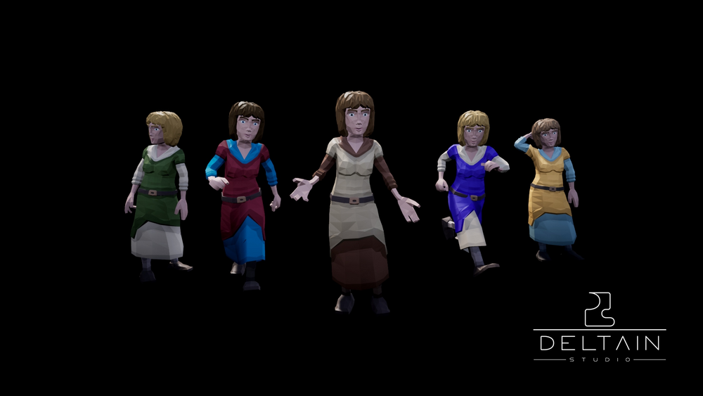 LowPoly Medieval Peasant 