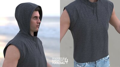 Man - Summer Outfit 12 - Modular - Rigged 