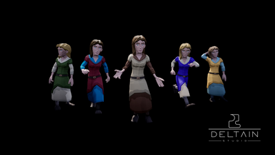 LowPoly Medieval Peasant 