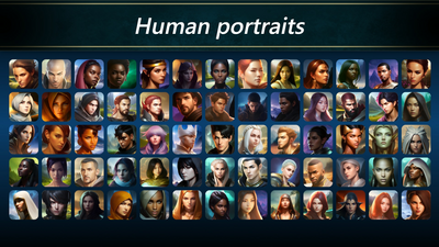 600+ Character Portraits With Modular Background 